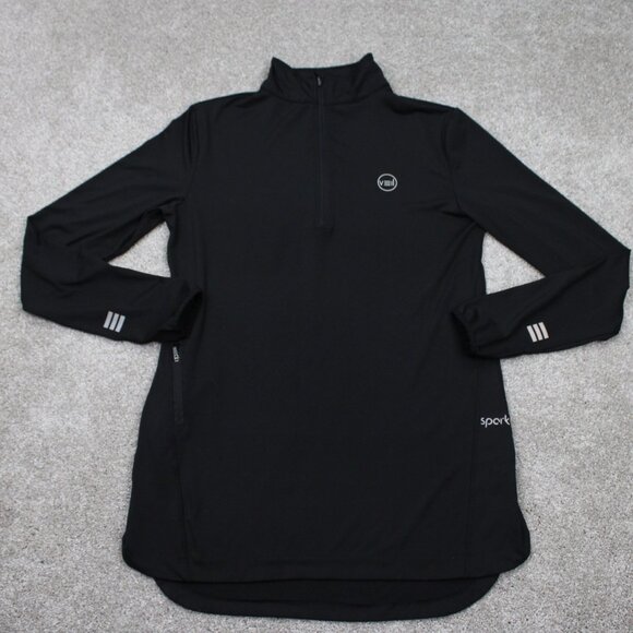 Veil Spark Sweatshirt Womens Medium Black 1/4 Zip Performance L/S Pullover - Picture 1 of 15
